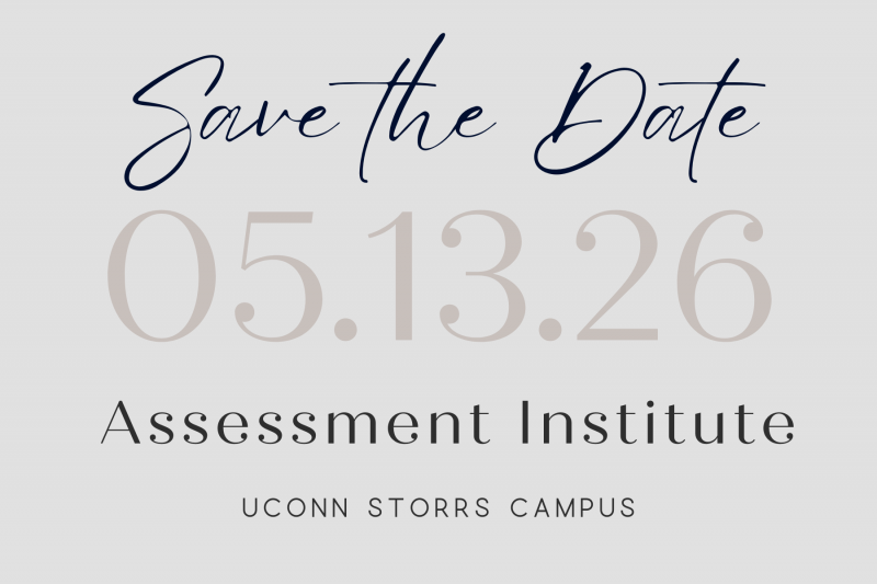 Save the date Assessment Institute 2026